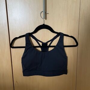 Athleta Black Ultimate Racer Sports Bra, Sz Small, Removable Padding, Worn Once